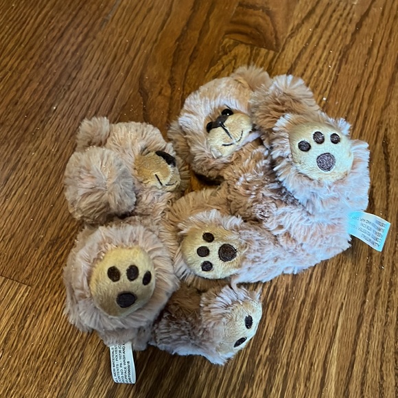 Plush brown bears bundle of 2, 7 inch - Picture 5 of 6
